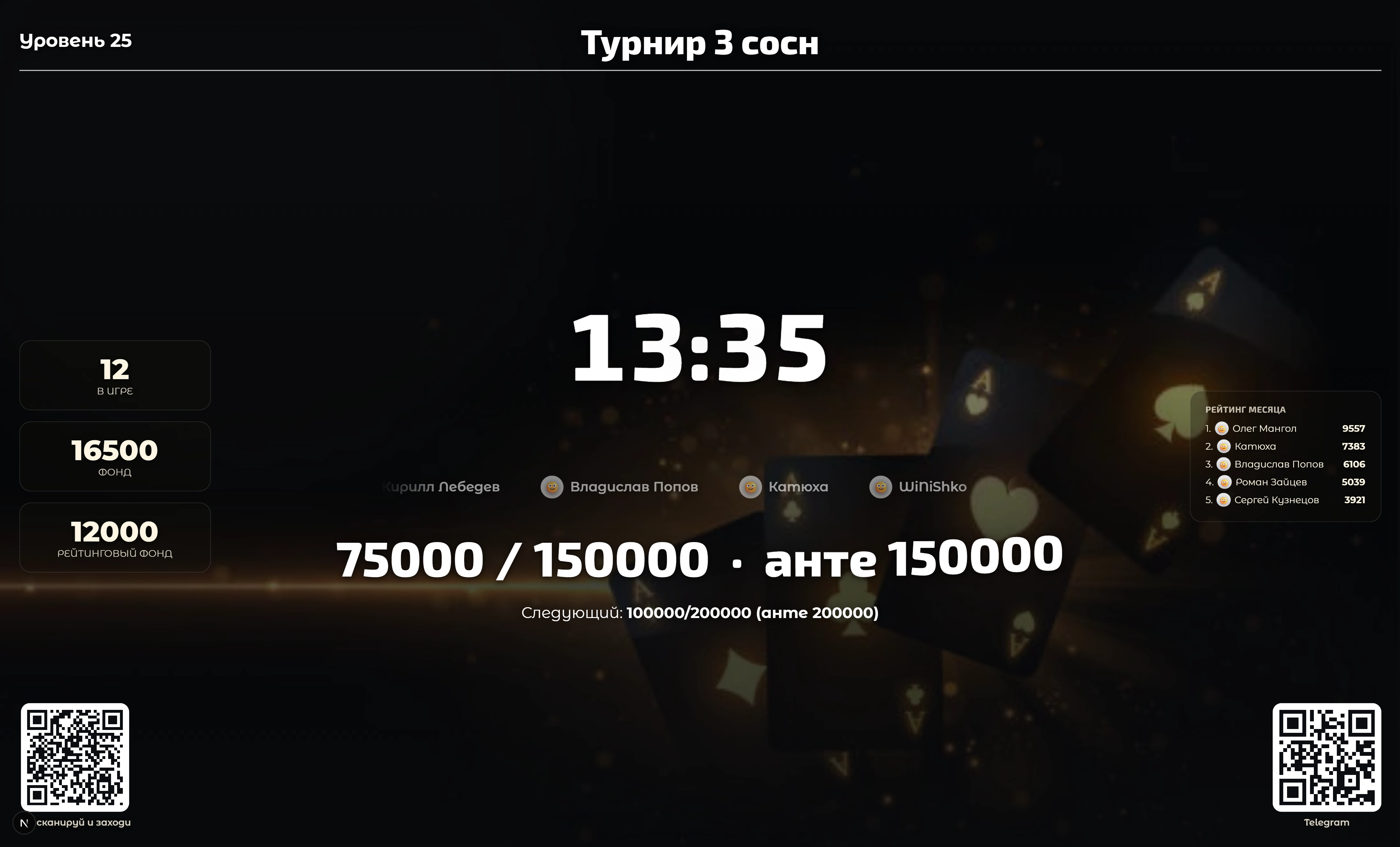 ТВ-экран прямо в зале
